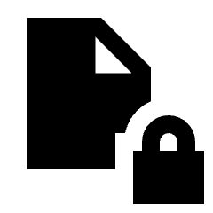 File Lock Fill Icon from Sharp Fill - Material Pro Set