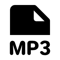 File Mp3 Fill Icon from Rounded Fill - Streamline Material Set