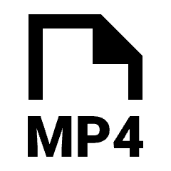 File Mp4 Icon from Sharp Line - Material Pro Set