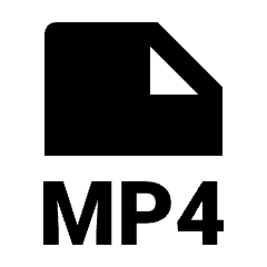 File Mp4 Fill Icon from Outlined Fill - Streamline Material Set