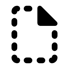 File New Fill Icon from Rounded Fill - Streamline Material Set