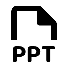 File Ppt Icon from Rounded Line - Streamline Material Set