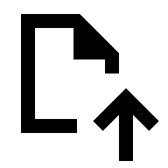 File Publish Icon from Sharp Line - Material Pro Set