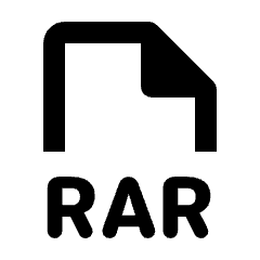 File Rar Icon from Rounded Line - Streamline Material Set