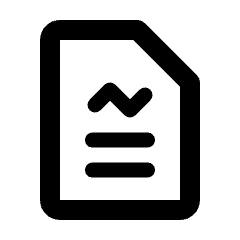 File Report Icon from Rounded Line - Streamline Material Set