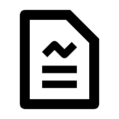 File Report Icon from Outlined Line - Streamline Material Set