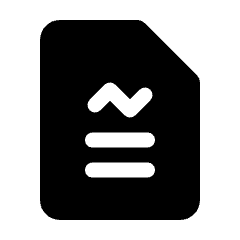 File Report Fill Icon from Rounded Fill - Streamline Material Set