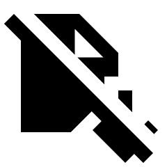 File Save Off Fill Icon from Sharp Fill - Streamline Material Set