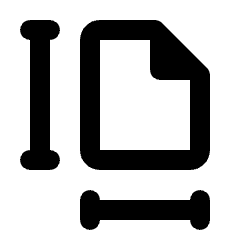 File Size Icon from Rounded Line - Streamline Material Set