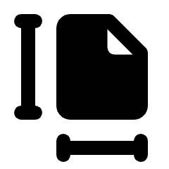 File Size Fill Icon from Rounded Fill - Streamline Material Set