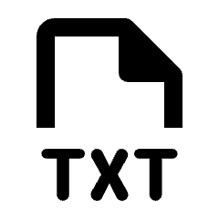 File Txt Icon from Rounded Line - Streamline Material Set
