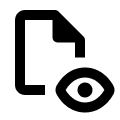 File View Icon from Rounded Line - Streamline Material Set