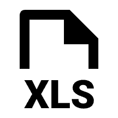 File Xls Icon from Outlined Line - Streamline Material Set