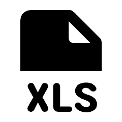 File Xls Fill Icon from Rounded Fill - Streamline Material Set