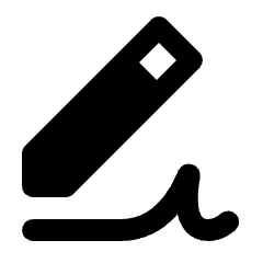 Fill And Sign Fill Icon from Rounded Fill - Material Pro Set