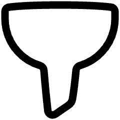 Filter 1 Icon from Plump Line Set