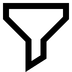 Filter 2 Icon from Sharp Line Set
