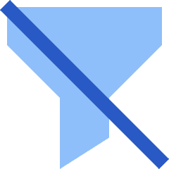Filter Off Disable Icon from Sharp Flat Set