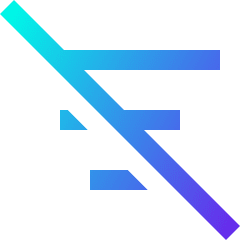 Filter Sort Off Disable Icon from Sharp Gradient Set