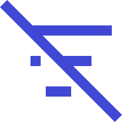 Filter Sort Off Disable Icon from Sharp Duo Set