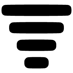 Filter Text Icon from Plump Solid Set