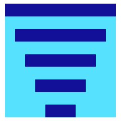 Filter Text Icon from Sharp Pop Set