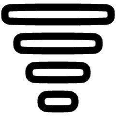 Filter Text Icon from Plump Line Set