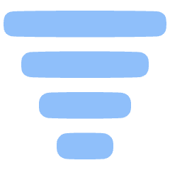 Filter Text Icon from Plump Flat Set