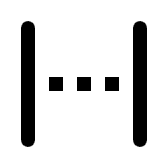 Fit Width Icon from Rounded Line - Streamline Material Set