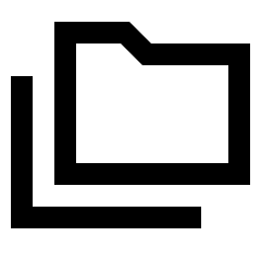 Folder Copy Icon from Sharp Line - Material Pro Set