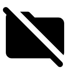 Folder Off Fill Icon from Rounded Fill - Streamline Material Set