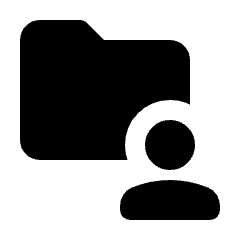 Folder Shared Fill Icon from Rounded Fill - Material Pro Set