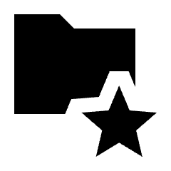 Folder Special Fill Icon from Sharp Fill - Streamline Material Set