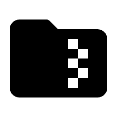 Folder Zip Fill Icon from Rounded Fill - Streamline Material Set