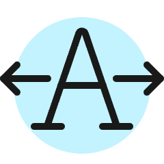 Font Expand Horizontal Icon from Ultimate Colors Set