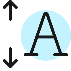 Font Expand Vertical Icon from Ultimate Colors Set