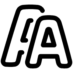 Font Size Icon from Plump Line Set