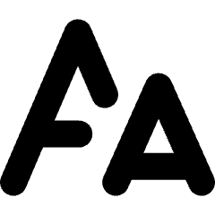 Font Size Icon from Micro Solid Set