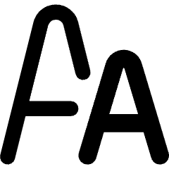 Font Size Icon from Core Remix Set