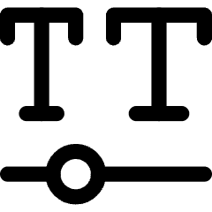 Font Variable Icon from Core Line Set