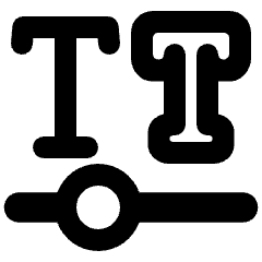 Font Variable Icon from Plump Remix Set