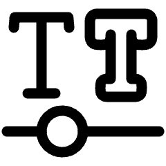 Font Variable Icon from Plump Line Set