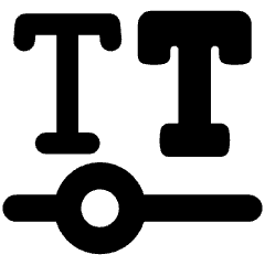 Font Variable Icon from Plump Solid Set