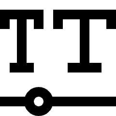 Font Variable Icon from Sharp Line Set