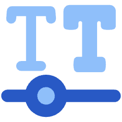 Font Variable Icon from Plump Flat Set