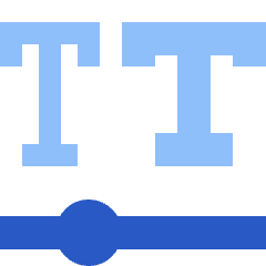 Font Variable Icon from Sharp Flat Set