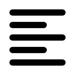 Format Align Left Fill Icon from Rounded Fill - Streamline Material Set