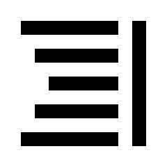 Format Align Right Alt Icon from Sharp Line - Material Pro Set