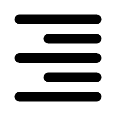 Format Align Right Icon from Rounded Line - Streamline Material Set