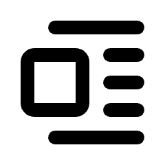 Format Image Left Alt Icon from Rounded Line - Material Pro Set